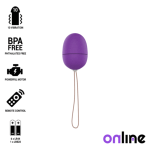 ONLINE™- OVO VIBRANTE COM CONTROLE REMOTO S LILAC