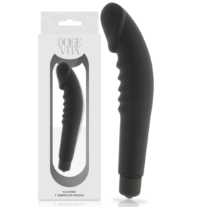 DOLCE VITA - REALISTIC PLEASURE BLACK SILICONE