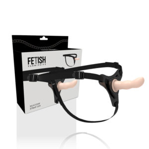 FETISH SUBMISSIVE HARNESS - FLESH SILICONE G-SPOT 12,5 CM