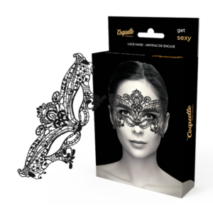 COQUETTE CHIC DESIRE™ - MÁSCARA LARGA DE RENDA PRETA