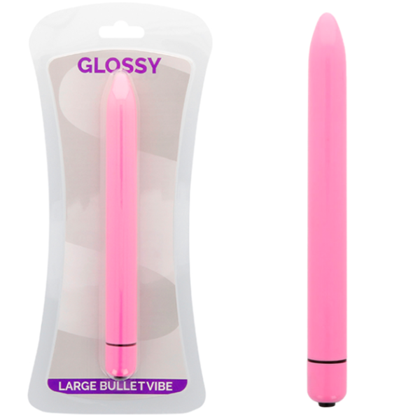 GLOSSY™ - VIBRADOR SLIM DEEP ROSE