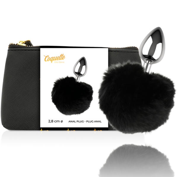 COQUETTE CHIC DESIRE -  PLUGUE ANAL METAL TAMANHO L 2,8 X 4,1 CM