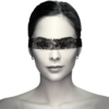 COQUETTE CHIC DESIRE™ - MÁSCARA DE RENDA PRETA COM FITA - Image 2