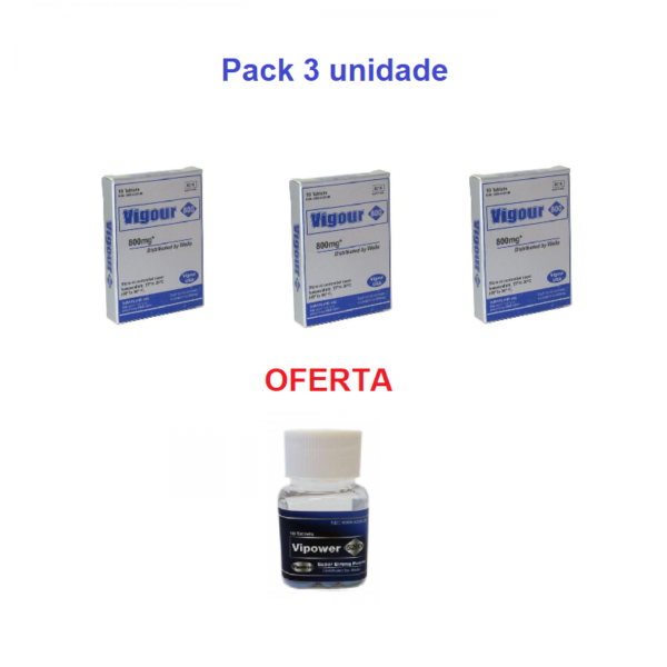 Pack de 3unid Vigour Extra forte oferta 1und Vipower