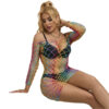 SUBBLIME - 952426 RAINBOW MANGA LONGA FISHNET BODYSTOCKING TAMANHO ÚNICO - Image 2