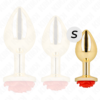 KINK - PLUG ANAL OURO ROSA VERMELHO TAMANHO S - Image 3