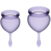 SATISFYER - COPO MENSTRUAL FEEL GOOD AZUL ESCURO 15 + 20 ML - Image 2