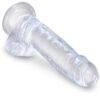 KING COCK - CLEAR PÊNIS REALÍSTICO COM BOLAS 15.2 CM TRANSPARENTE - Image 3