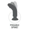 KING COCK - VIBRADOR DILDO 20.32 CM NATURAL - Image 3