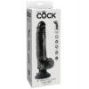 KING COCK - DILDO VIBRANTE COM TESTÍCULOS 23 CM PRETO - Image 2