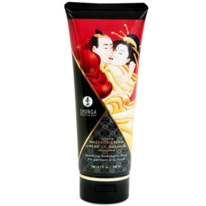 SHUNGA - CREME DE MASSAGEM MORANGO E CAVA 200 ML
