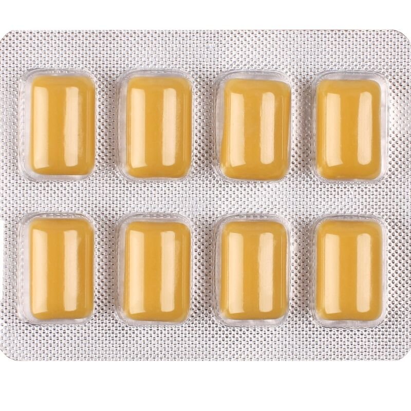 WUG ON - GOMA DE GUARANA FUNCIONAL COM CAFEÍNA, SABOR HORTELÃ E BAUNILHA, CARTELA COM 8 UNIDADES - Image 3