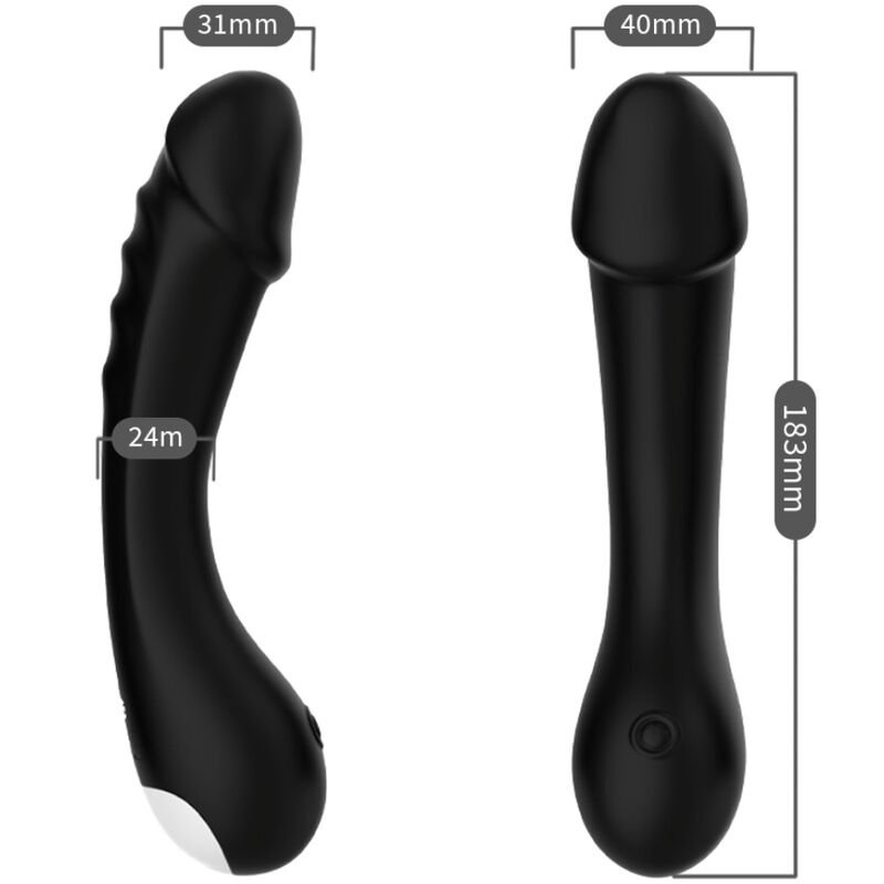ARMONY - DILDO VIBRADOR G-SPOT SILICONE PRETO - Image 3